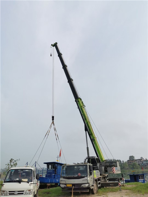 宣威市桥梁建设吊装案例